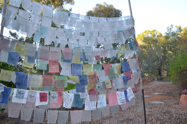Buddhist Prayer flags at Coorain, Balingup, Western Australia
